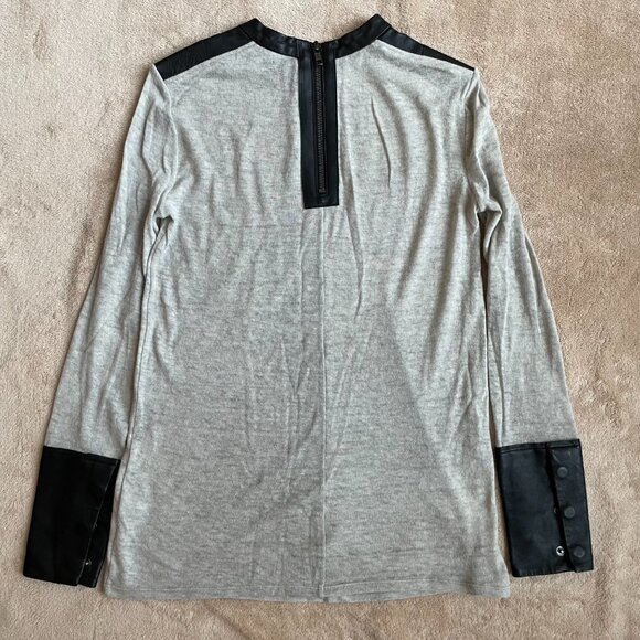 Helmut Lang Wool and Leather Sweater - Picture 7 of 11